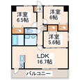 SQUARE菊陽の間取図