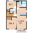 レジデンス東高屋の間取図