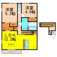 Ｄ－ｒｏｏｍ喜多川の間取図