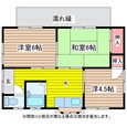 青葉住宅１・２・３号の間取図