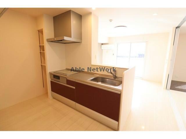 物件内観写真7　(IHコンロ＆グリル付きカウンターキッチン)