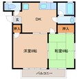 福寿園ハイツⅢの間取図