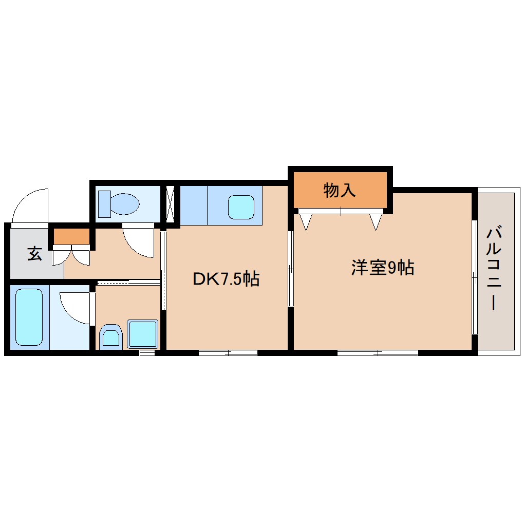 草薙駅 徒歩13分 1階の間取り図