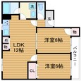 ナンノ第22号館の間取図