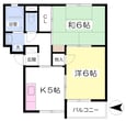 サンパールＫＵの間取図