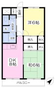 フラットハピネスの間取図