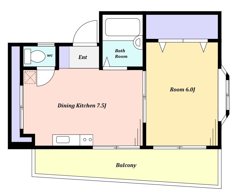 中目黒駅 徒歩12分 3階の間取り図