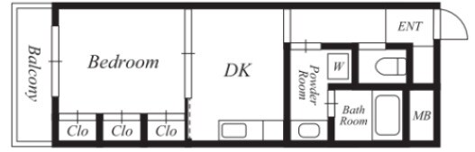 中目黒駅 徒歩10分 3階の間取り図