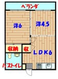 糸洲アパートの間取図