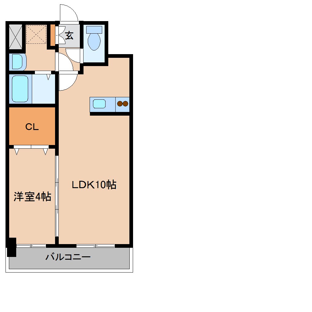 ローゼンコート禄屋１１～１４の間取り図