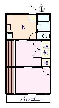 荒牧ハイツの間取り図