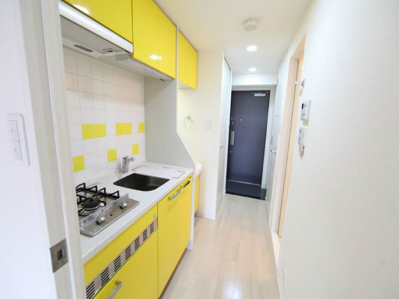 物件内観写真19　(システムキッチン（ガス2口）冷蔵庫・レンジ等ご用意できます)