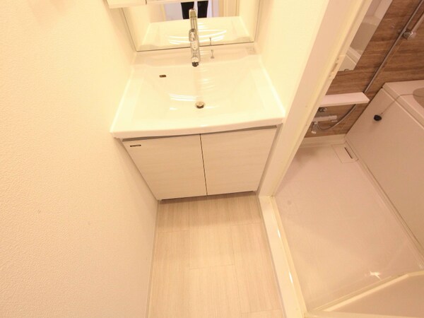 洗面所(脱衣所　独立洗面台（シャンプードレッサー）洗濯機用意できます)