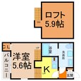 ＯａｋＴｒｅｅＭａｉｓｏｎ志賀の間取図