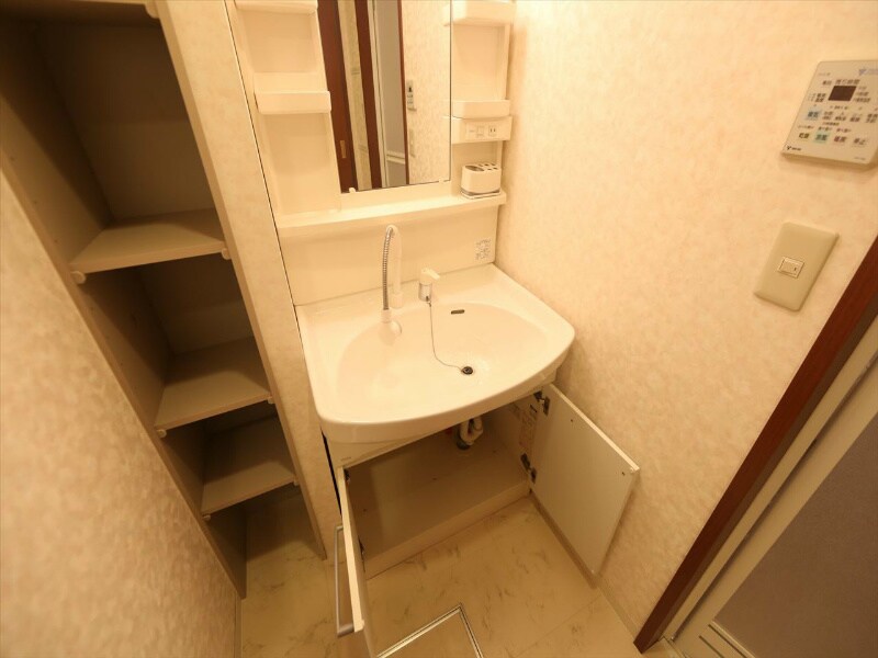 物件内観写真20　(脱衣所　独立洗面台（シャンプードレッサー付）収納スペース有)
