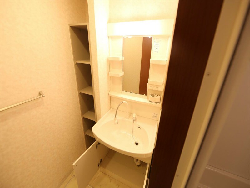 物件内観写真25　(脱衣所　独立洗面台（シャンプードレッサー付）収納スペース有)