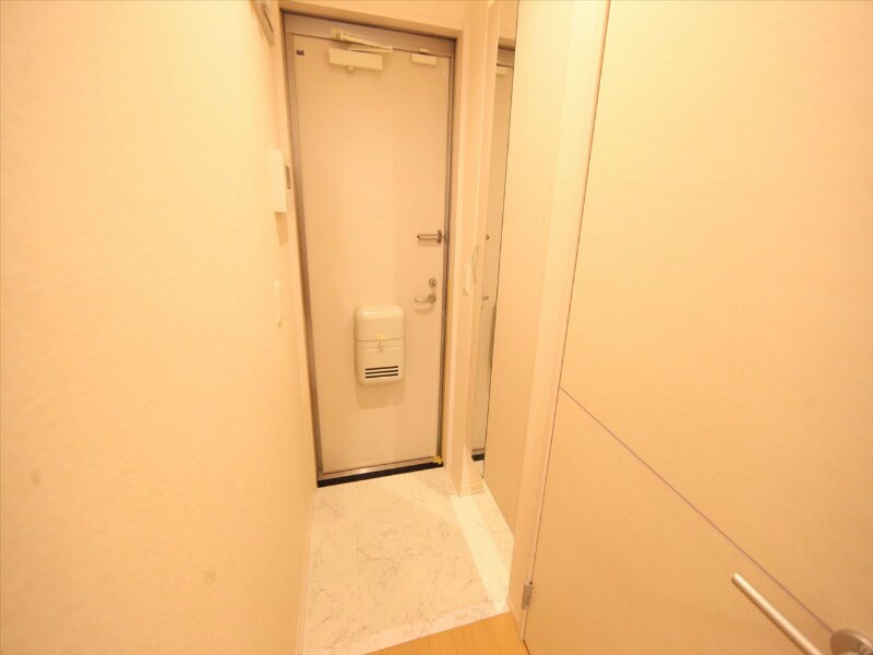 物件内観写真25　(玄関　シューズボックス　姿鏡付き)