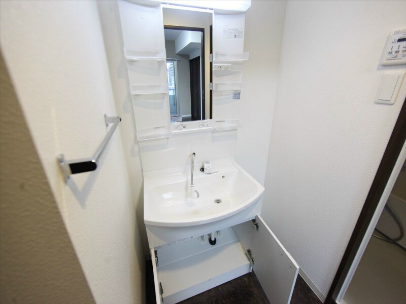 物件内観写真23　(独立洗面台（シャンプードレッサー付）収納スペース有)