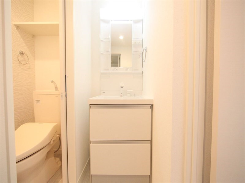 物件内観写真23　(脱衣所　独立洗面台（シャンプードレッサー付）収納スペース有)