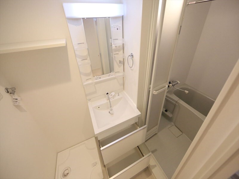 物件内観写真19　(脱衣所　独立洗面台（シャンプードレッサー付）収納スペース有)