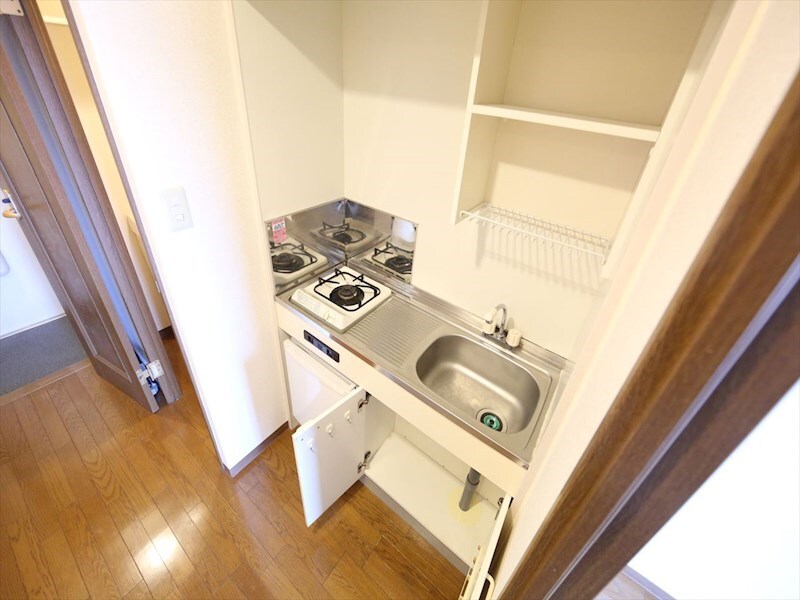 物件内観写真30　(キッチン（ガス1口コンロ付）ミニ冷蔵庫付　家電用意できます)