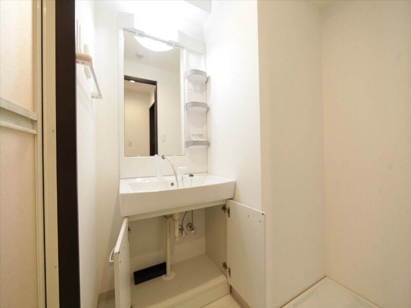 物件内観写真17　(脱衣所　独立洗面台（シャンプードレッサー付）収納スペース有)