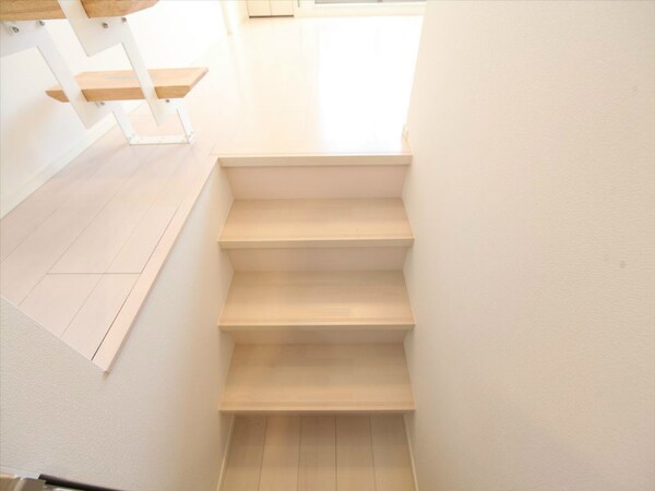 その他(廊下からお部屋へステップフロアになっています　同型写真)