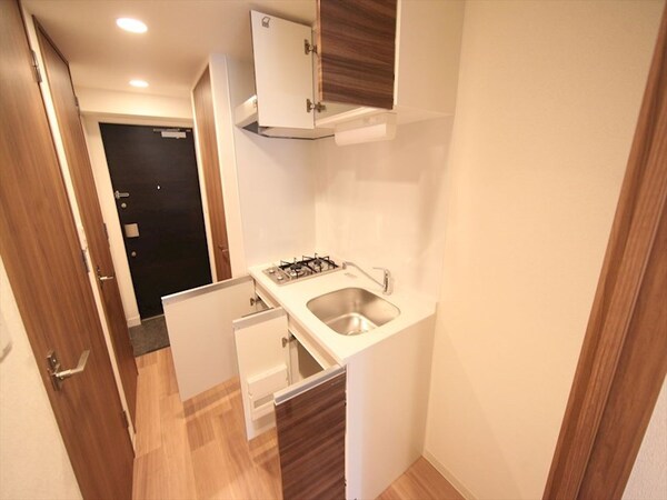 キッチン(システムキッチン（ガス2口コンロ付）)