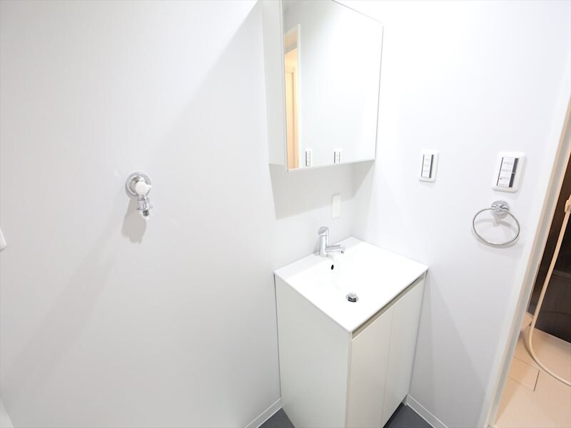 物件内観写真3　(脱衣所　独立洗面台（シャンプードレッサー付）　)