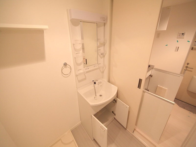 物件内観写真19　(脱衣所　独立洗面台（シャンプードレッサー付）収納スペース有)