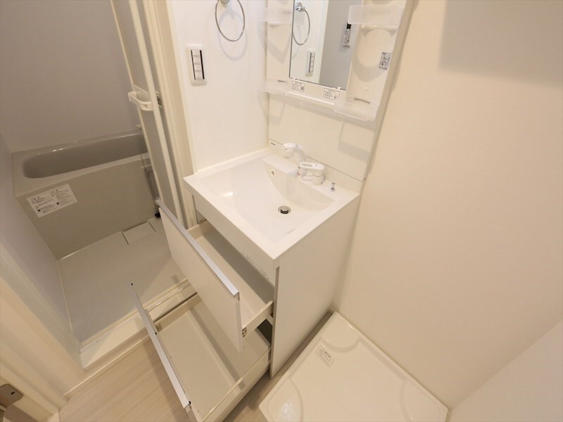 物件内観写真19　(脱衣所　独立洗面台（シャンプードレッサー付）収納スペース有)