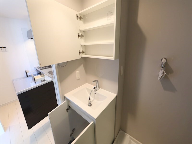 物件内観写真34　(脱衣所　独立洗面台（シャンプードレッサー付）収納スペース有)