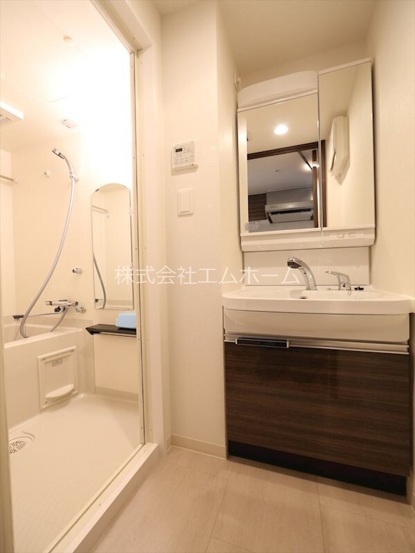 物件内観写真28　(脱衣所　独立洗面台（シャンプードレッサー付）収納スペース有)