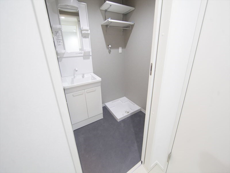 物件内観写真3　(脱衣所　独立洗面台（シャンプードレッサー付）収納スペース有)