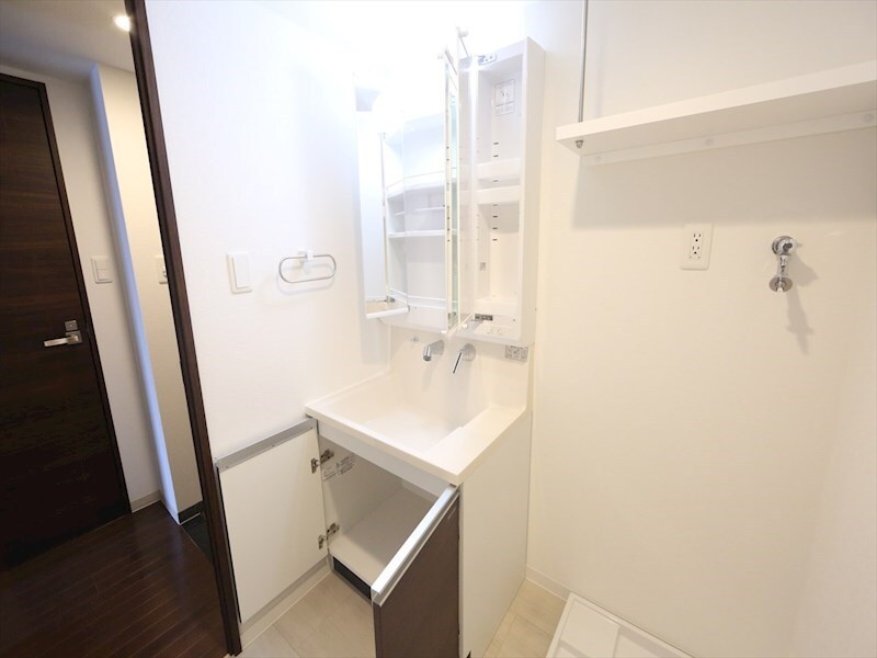 物件内観写真19　(脱衣所　独立洗面台（シャンプードレッサー付）収納スペース有)