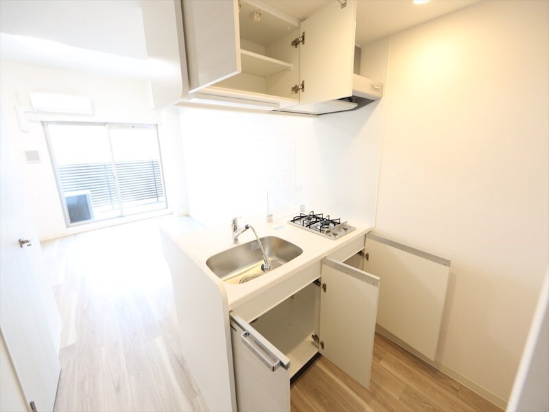 物件内観写真16　(システムキッチン（ガス2口コンロ付）カウンターキッチン)