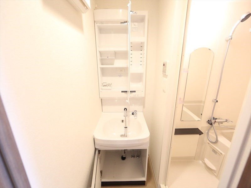 物件内観写真17　(脱衣所　独立洗面台（シャンプードレッサー付）収納スペース有)