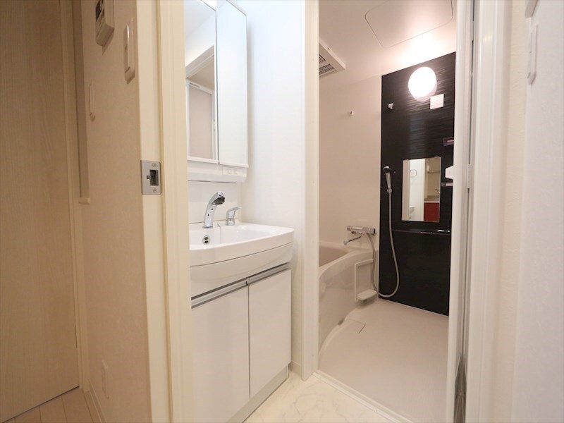 物件内観写真17　(脱衣所　独立洗面台（シャンプードレッサー付）収納スペース有)