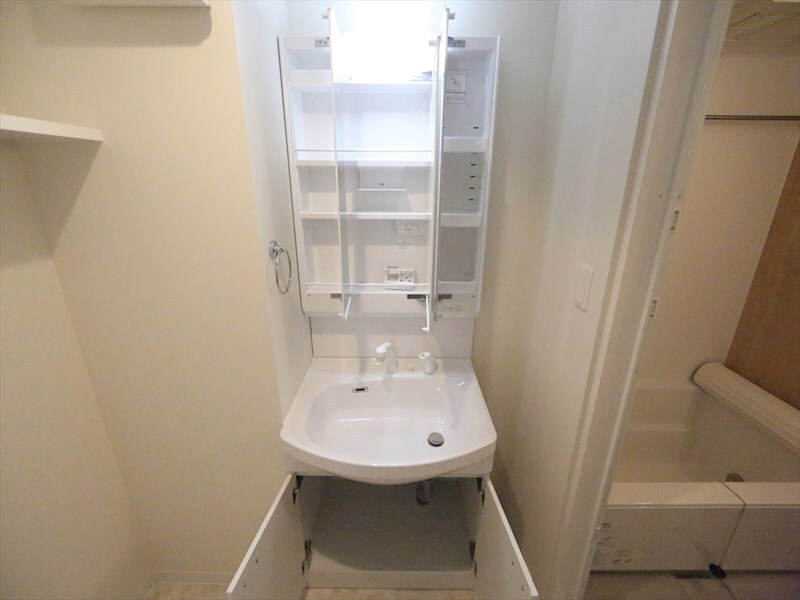 物件内観写真19　(脱衣所　独立洗面台（シャンプードレッサー付）収納スペース有)