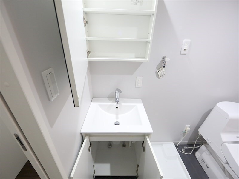 物件内観写真19　(脱衣所　独立洗面台（シャンプードレッサー付）収納スペース有)