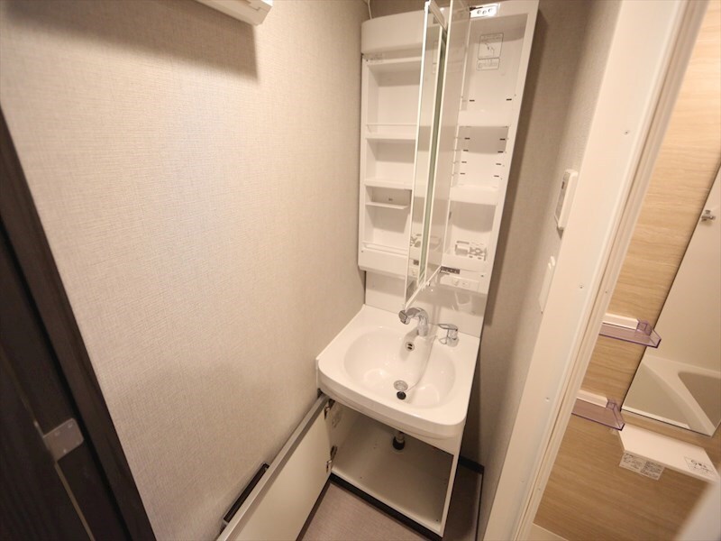 物件内観写真17　(脱衣所　独立洗面台（シャンプードレッサー付）収納スペース有)