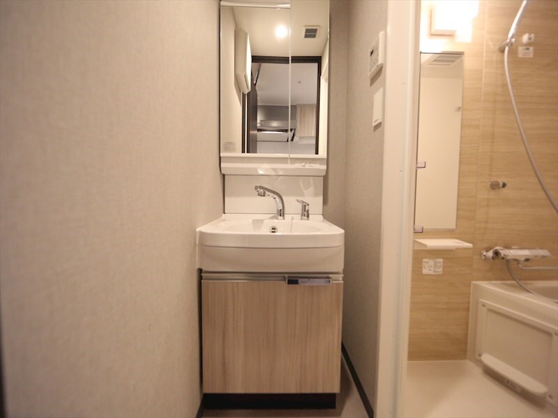 物件内観写真24　(脱衣所　独立洗面台（シャンプードレッサー付）収納スペース有)