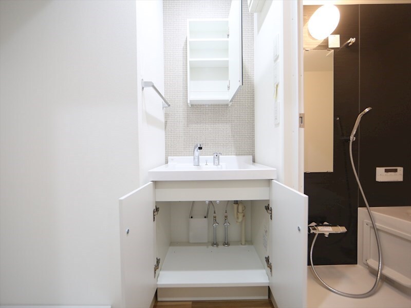 物件内観写真28　(脱衣所　独立洗面台（シャンプードレッサー付）収納スペース有)