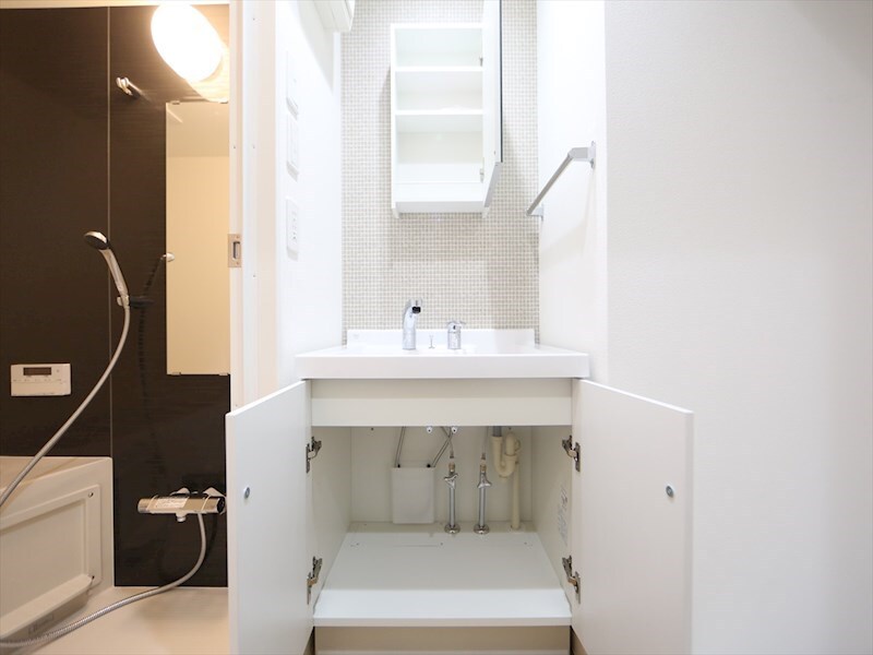 物件内観写真28　(脱衣所　独立洗面台（シャンプードレッサー付）収納スペース有)