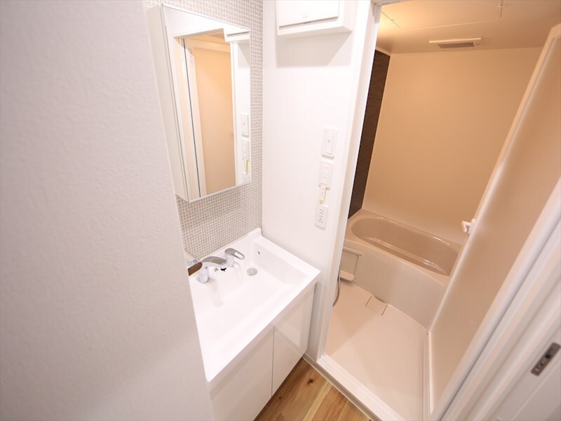 物件内観写真30　(脱衣所　独立洗面台（シャンプードレッサー付）収納スペース有)