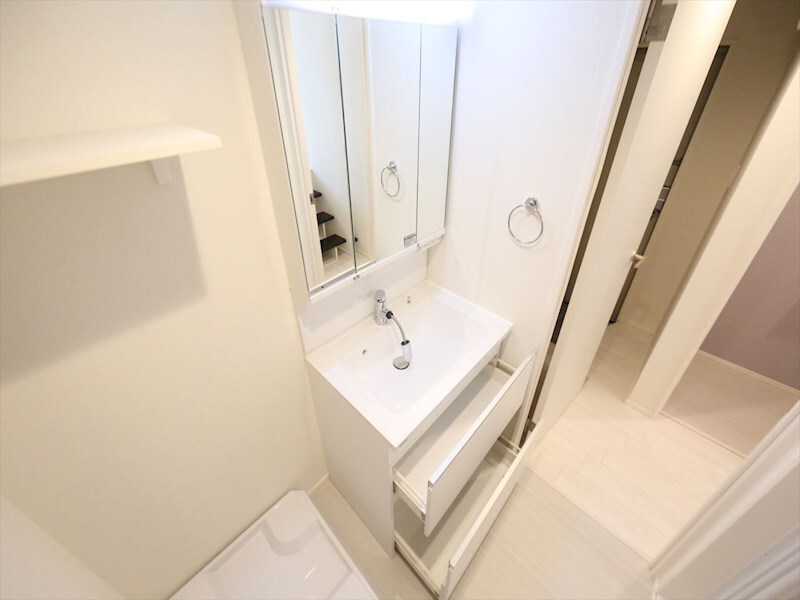 物件内観写真20　(脱衣所　独立洗面台（シャンプードレッサー付）収納スペース有)