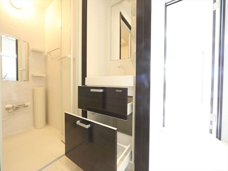 物件内観写真18　(脱衣所　独立洗面台（シャンプードレッサー付）収納スペース有)