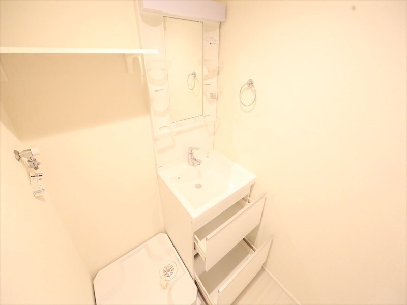 物件内観写真19　(脱衣所　独立洗面台（シャンプードレッサー付）収納スペース有)