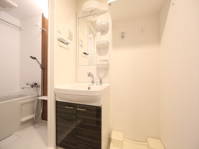 物件内観写真26　(脱衣所　独立洗面台（シャンプードレッサー付）収納スペース有)