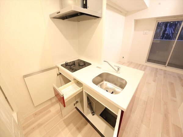 キッチン(システムキッチン（ガス2口コンロ付）カウンターキッチン)